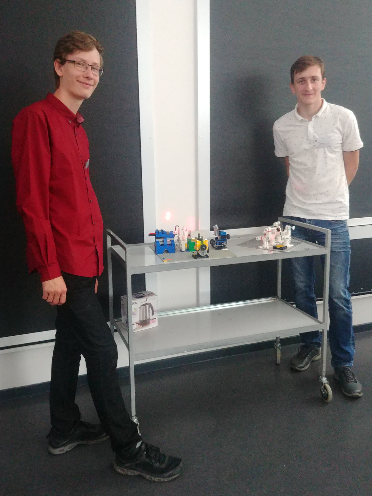 Me and my friend right after the conference presentation