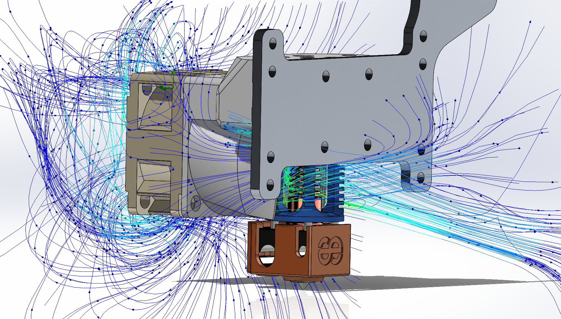 Hotend cooling CFD