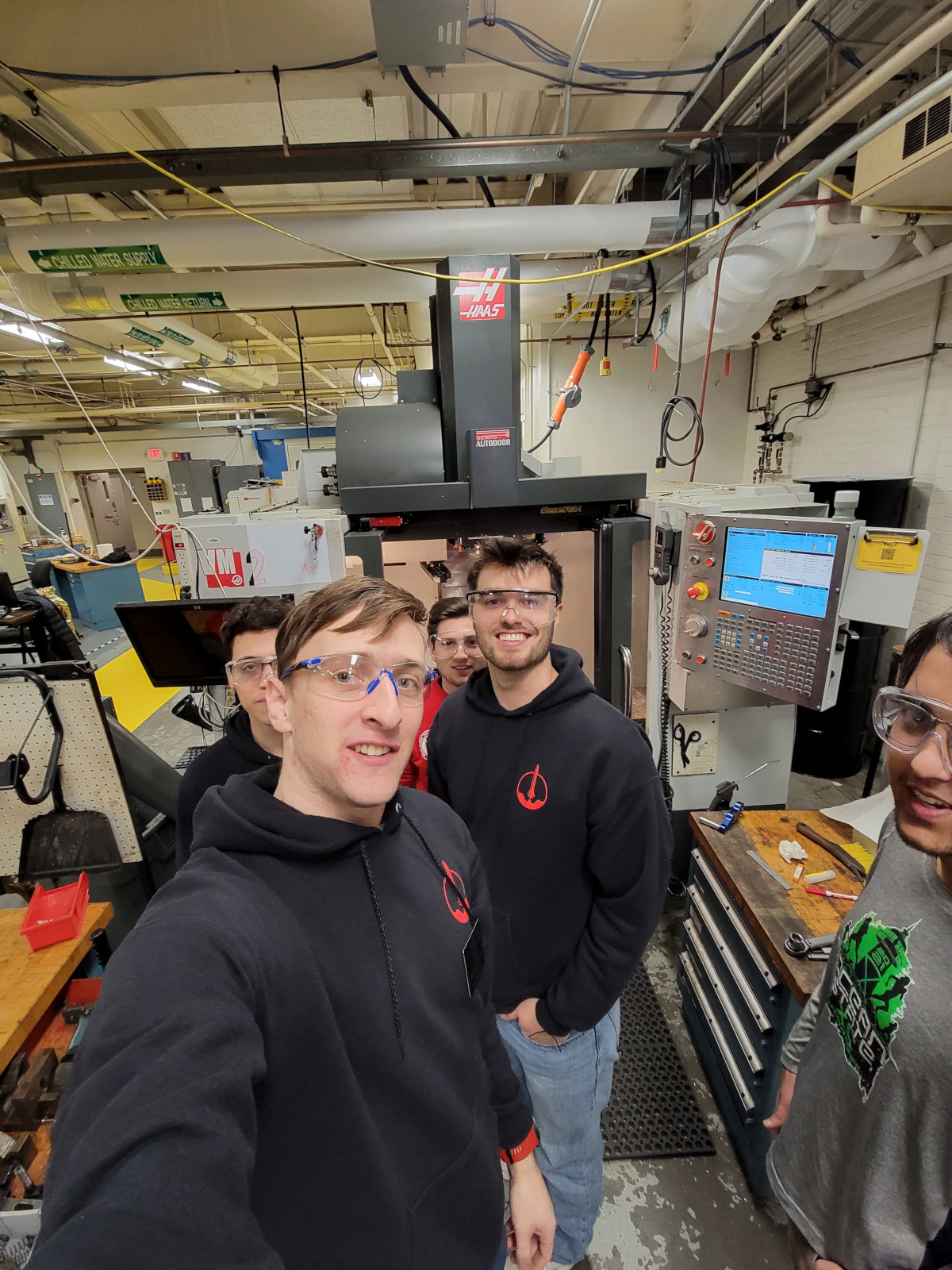 A selfie with an HPRC sub-team I was mentoring