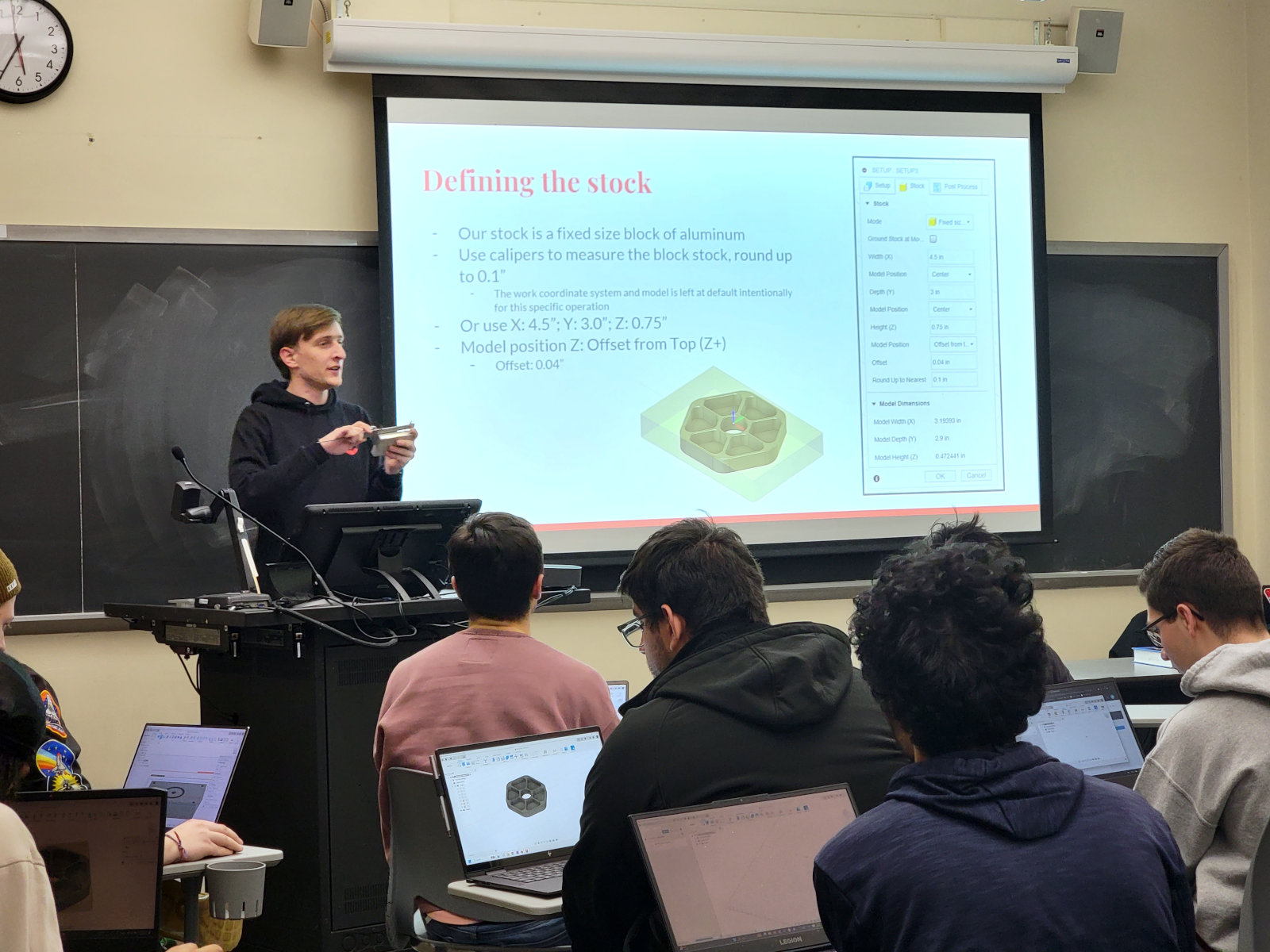 Jakub Jandus Presenting Fusion 360 CAM stock definition